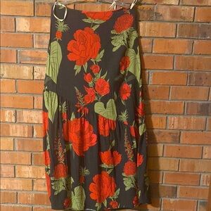 FARM Rio floral maxi skirt size Large